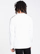 MENS 3STRIPE LONG SLEEVET-SHIRT- WHITE