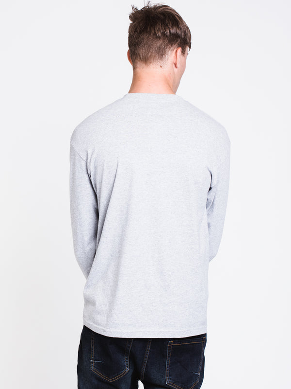 MENS DIS KLEPTO 19 LONG SLEEVET-SHIRT- HTHR GRY