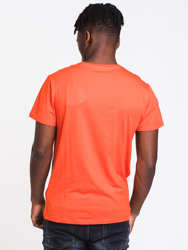 MENS CUT & SEW LINEAR LOGO SHORT SLEEVE T
