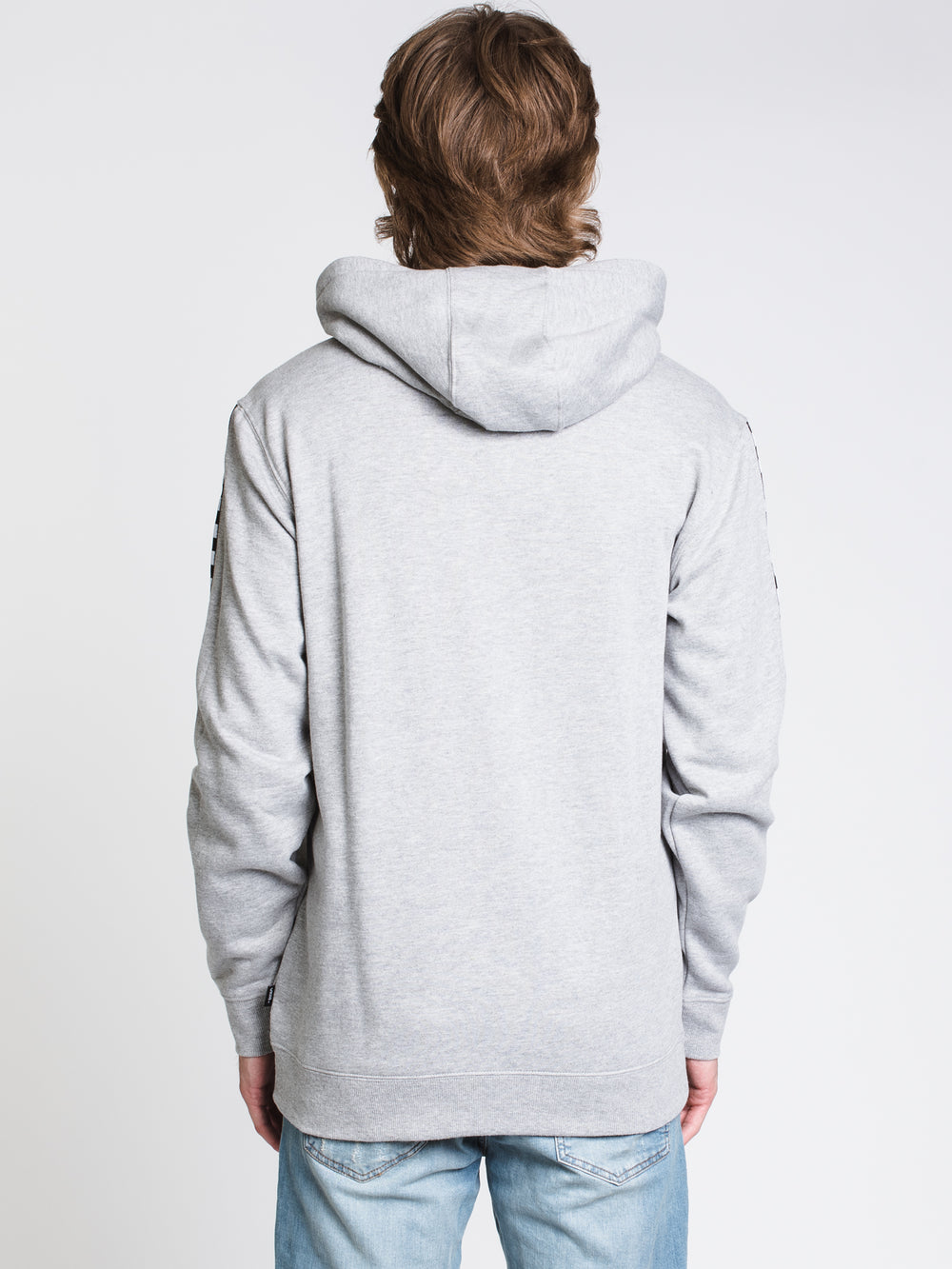 MENS CL CHECKER PULLOVER HD - CEMENT