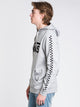MENS CL CHECKER PULLOVER HD - CEMENT