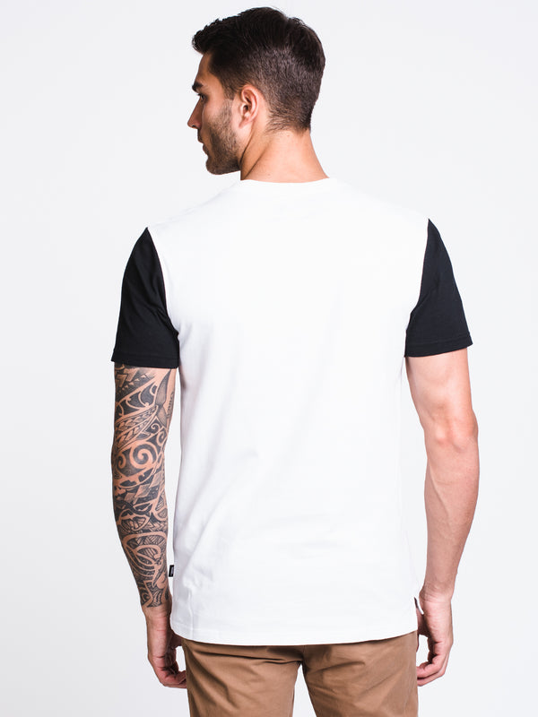 MENS BRIGGS SHORT SLEEVET-SHIRT- WHITE/BLACK
