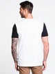 MENS BRIGGS SHORT SLEEVET-SHIRT- WHITE/BLACK