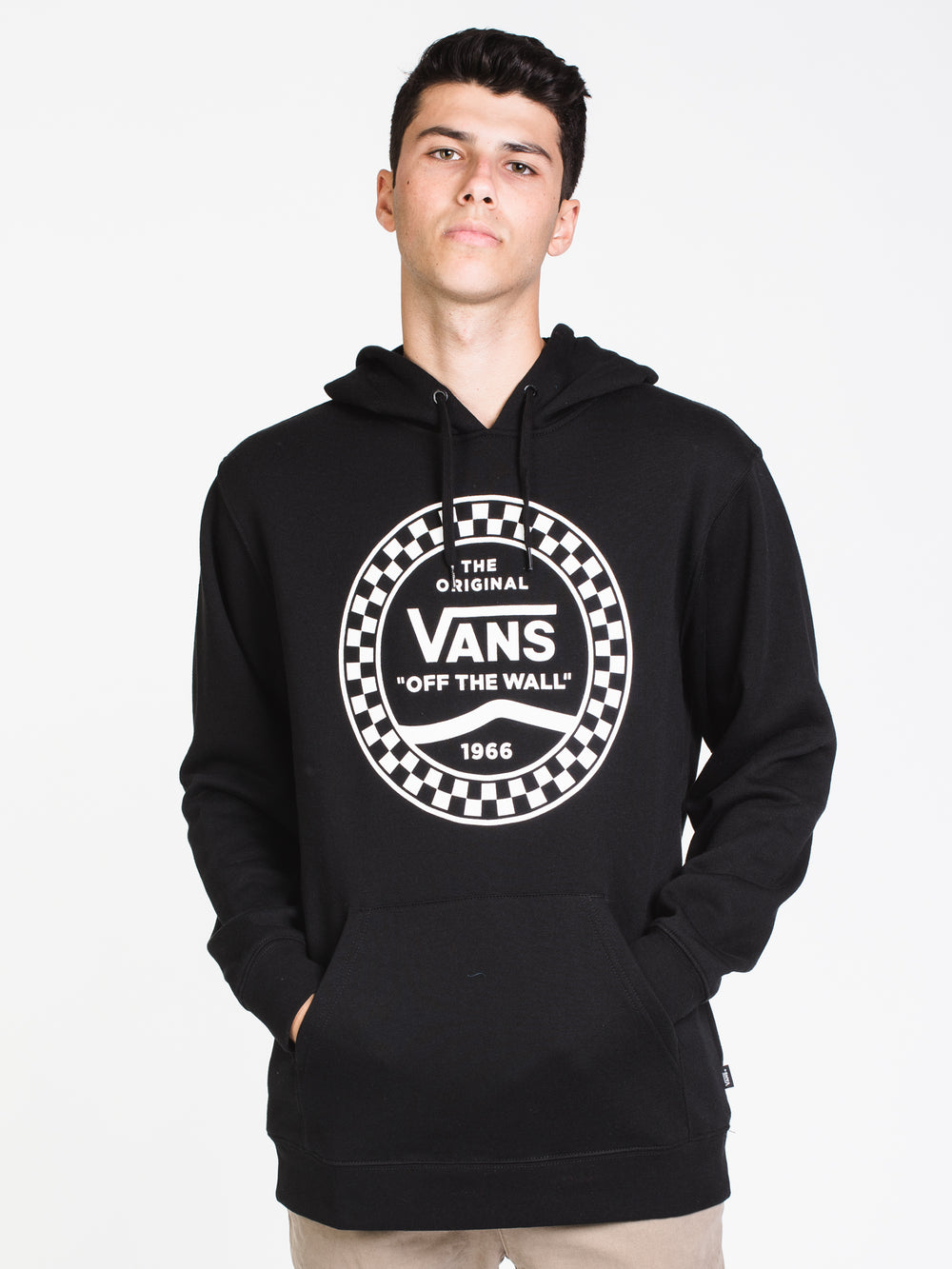 MENS CHECKERED SIDE STR FRONT PULLOVER